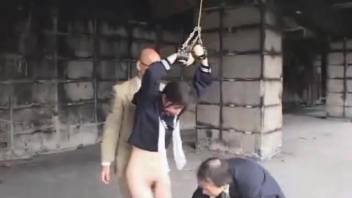Asian teen student relishing intense intercourse with a canine