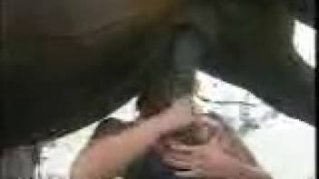 Outdoor group sex with mature participants and a well-hung stud
