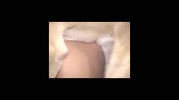 Thirty-year-old woman gets pounded by an aroused dog from the rear