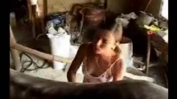 Teen hottie can't satisfy her craving for that enormous stallion dick