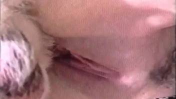 Amazing adult film featuring a mature woman who indulged in bestial desires