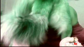 Eager animal enthusiast has his anus penetrated by a dog