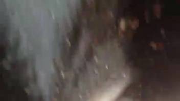 Steamy pussy stretch starring a bushy dick guy