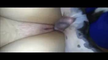 Smooth-shaven vagina pounded hard in a rough adult film