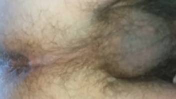 Small creature tonguing buttocks and screwing it too
