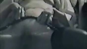 Woman in stockings being passionately screwed
