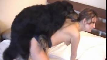 Thin babe getting rammed by black beast brutally